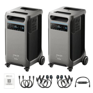 Anker SOLIX 2 x F3800 Plus Portable Power Station + Double Power Hub