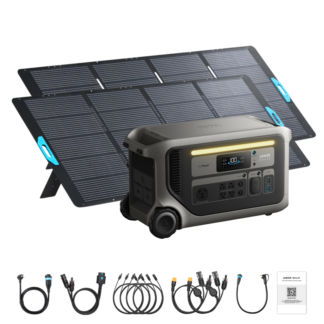 Anker SOLIX F3000 Solar Generator + 400W Portable Solar Panel Kits - Image 2