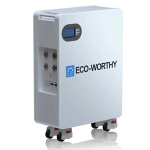 ECO-WORTHY 51.2V 280Ah LiFePO4 Floor Standing Battery with 4 Footmaster Nylon Wheels for Off-grid Home Energy Storage
