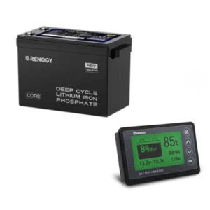 Renogy 48V 50Ah Smart Lithium Iron Phosphate Battery with Self-heating + Battery Monitor